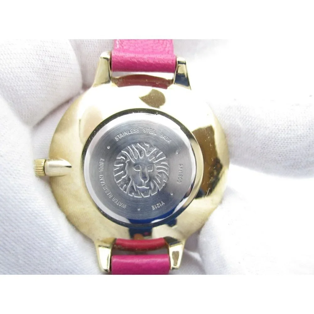 Women Anne Klein‎ Quartz WR Analog 40mm Dial Causal Round Watch (G64)